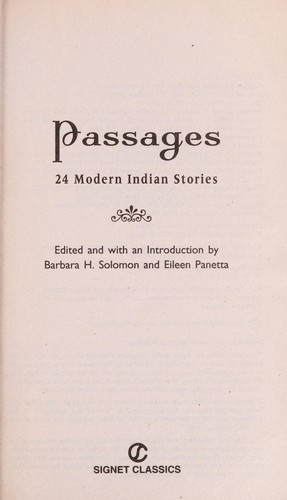 Cover for Passages