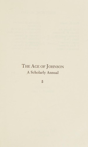 Cover for The Age of Johnson