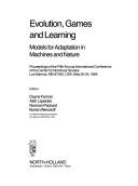 Cover for Evolution, games, and learning