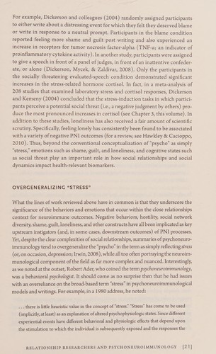 Cover for Interpersonal Relationships and Health