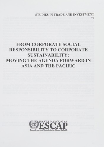 Cover for From Corporate Social Responsibility to Corporate Sustainability