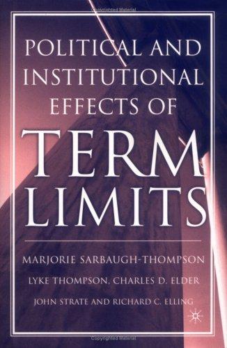 Cover for Political and institutional effects of term limits