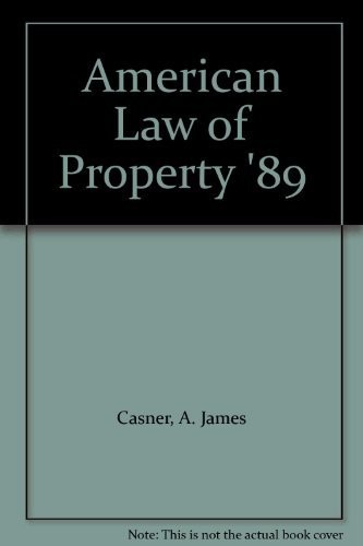 Cover for American Law of Property '89