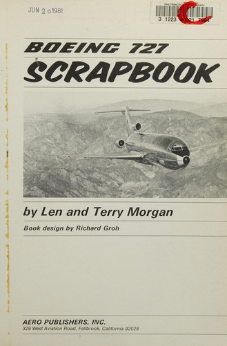 Cover for Boeing 727 scrapbook