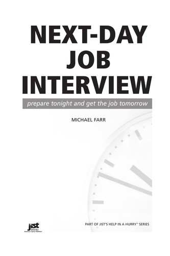 Cover for Next-day job interview
