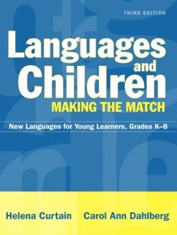 Cover for Languages and Children--Making the Match