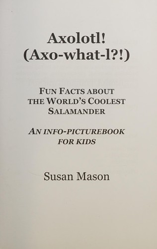 Cover for Axolotl!