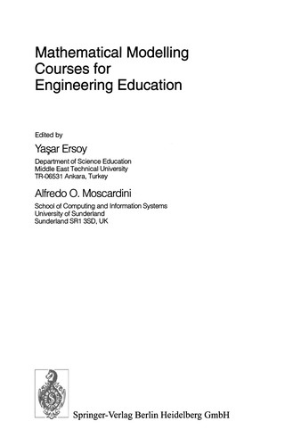 Cover for Mathematical modelling courses for engineering education