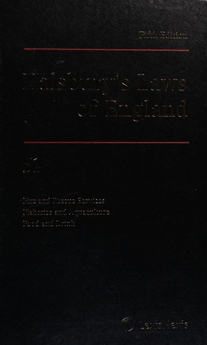 Cover for Halsbury's laws of England