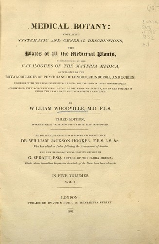 Cover for Medical botany