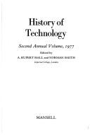 Cover for History of Technology (2nd Annual Volume)