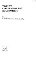 Cover for Twelve contemporary economists