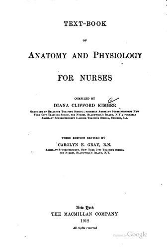 Cover for Text-book of anatomy and physiology for nurses