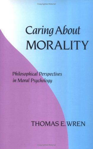 Cover for Caring about morality