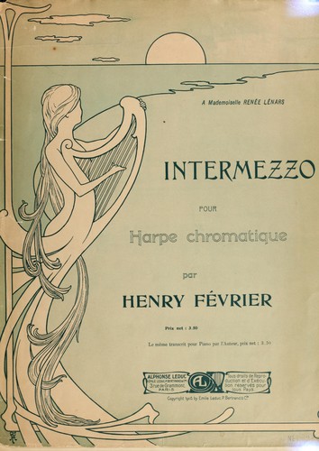 Cover for Intermezzo pour harpe chromatique