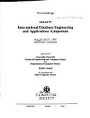 Cover for IDEAS '97, International Database Engineering and Applications Symposium