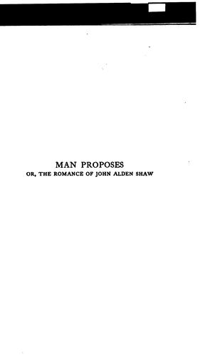 Cover for Man proposes