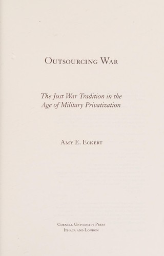Cover for Outsourcing war