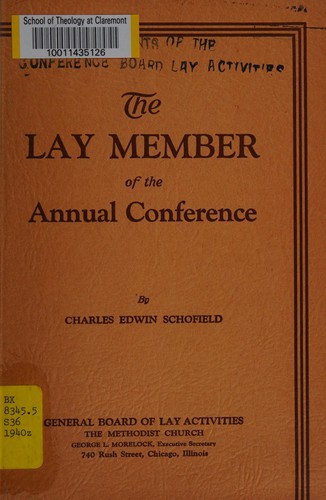 Cover for The lay member of the annual conference