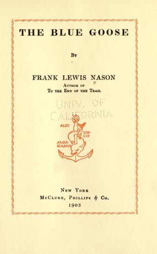 Cover for The Blue Goose