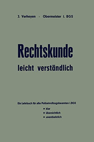Cover for Rechtskunde ― leicht verständlich