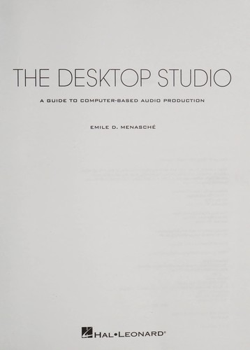 Cover for The desktop studio