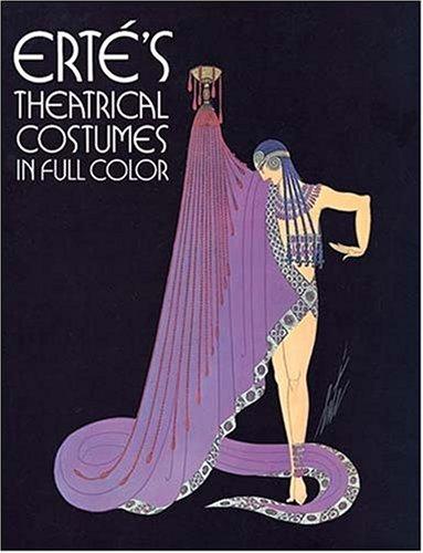 Cover for Erté's Theatrical costumes in full color.