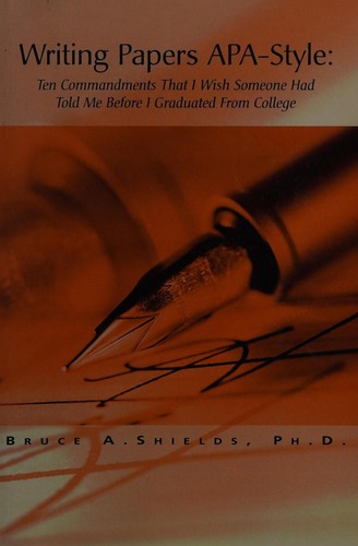 Cover for Writing papers APA-style