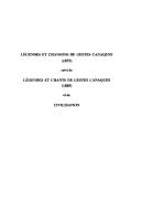 Cover for Légendes et chansons de gestes canaques, 1875 ; suivi de Légendes et chants de gestes canaques, 1885 ; et de civilisation