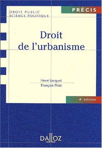 Cover for Droit de l'urbanisme, 4e édition