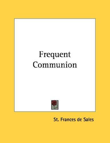 Cover for Frequent Communion