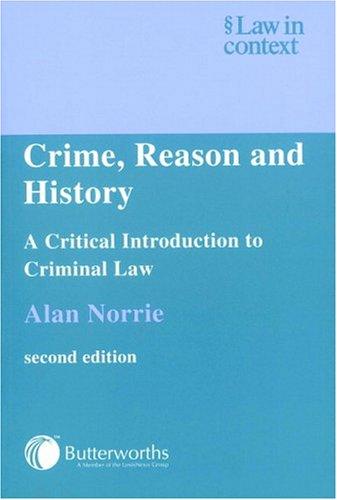 Cover for Crime, Reason and History
