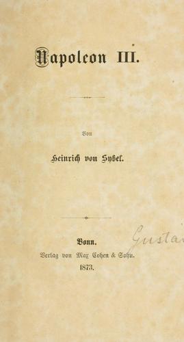 Cover for Napoleon III
