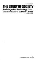 Cover for The study of society