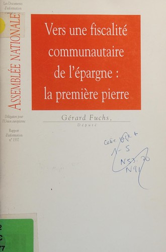 Cover for Rapport d'information sur la proposition de directive du Conseil visant à garantir un minimum d'imposition effective des revenus de l'épargne sous forme d'intérêts à l'intérieur de la Communauté (COM(98) 295 final)