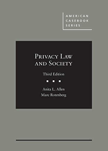 Cover for Privacy Law and Society