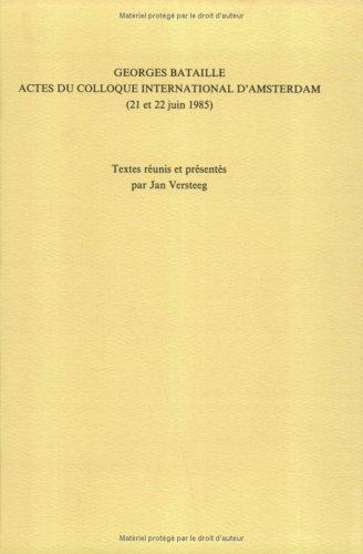 Cover for Georges Bataille