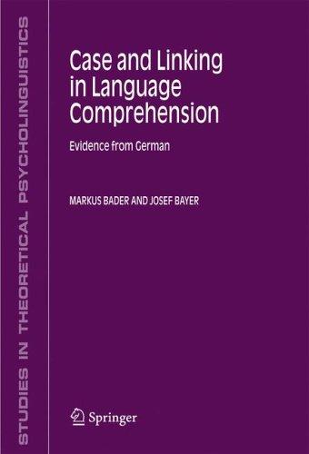 Cover for Case and Linking in Language Comprehension