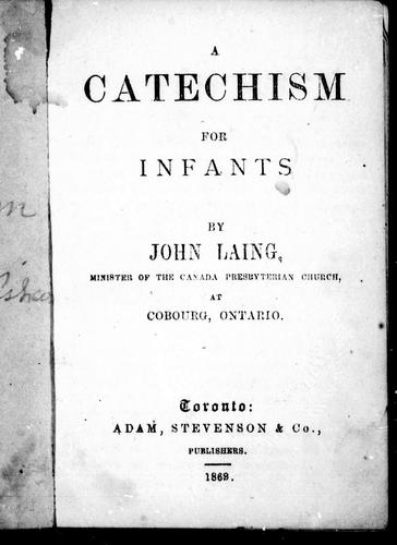 Cover for A catechism for infants