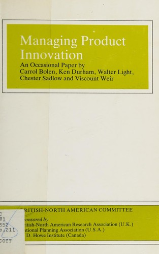 Cover for Managing Product Innovation