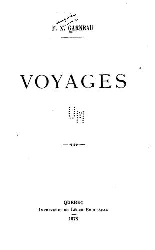 Cover for Voyages