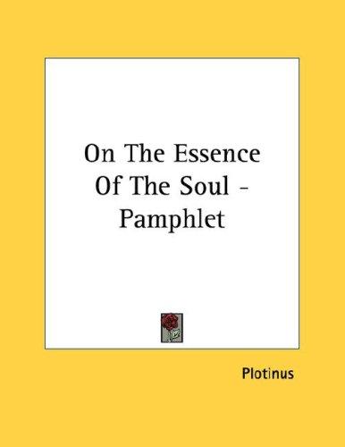 Cover for On The Essence Of The Soul - Pamphlet