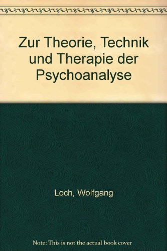 Cover for Zur Theorie, Technik und Krankheitslehre der Psychoanalyse