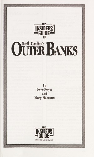 Cover for Insiders' Guide to the Outer Banks of North Carolina (Insiders' Guide to North Carolina's Outer Banks)