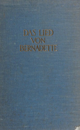 Cover for Das Lied von Bernadette