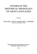 Cover for Studies in the historical phonology of Asian languages