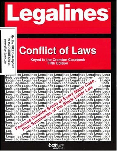 Cover for Legalines: Conflict of Laws