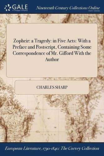 Cover for Zopheir : a Tragedy : in Five Acts