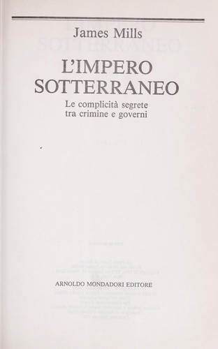 Cover for L'impero sotterraneo
