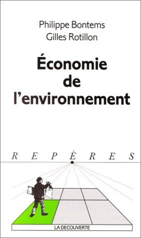 Cover for Economie de l'environnement